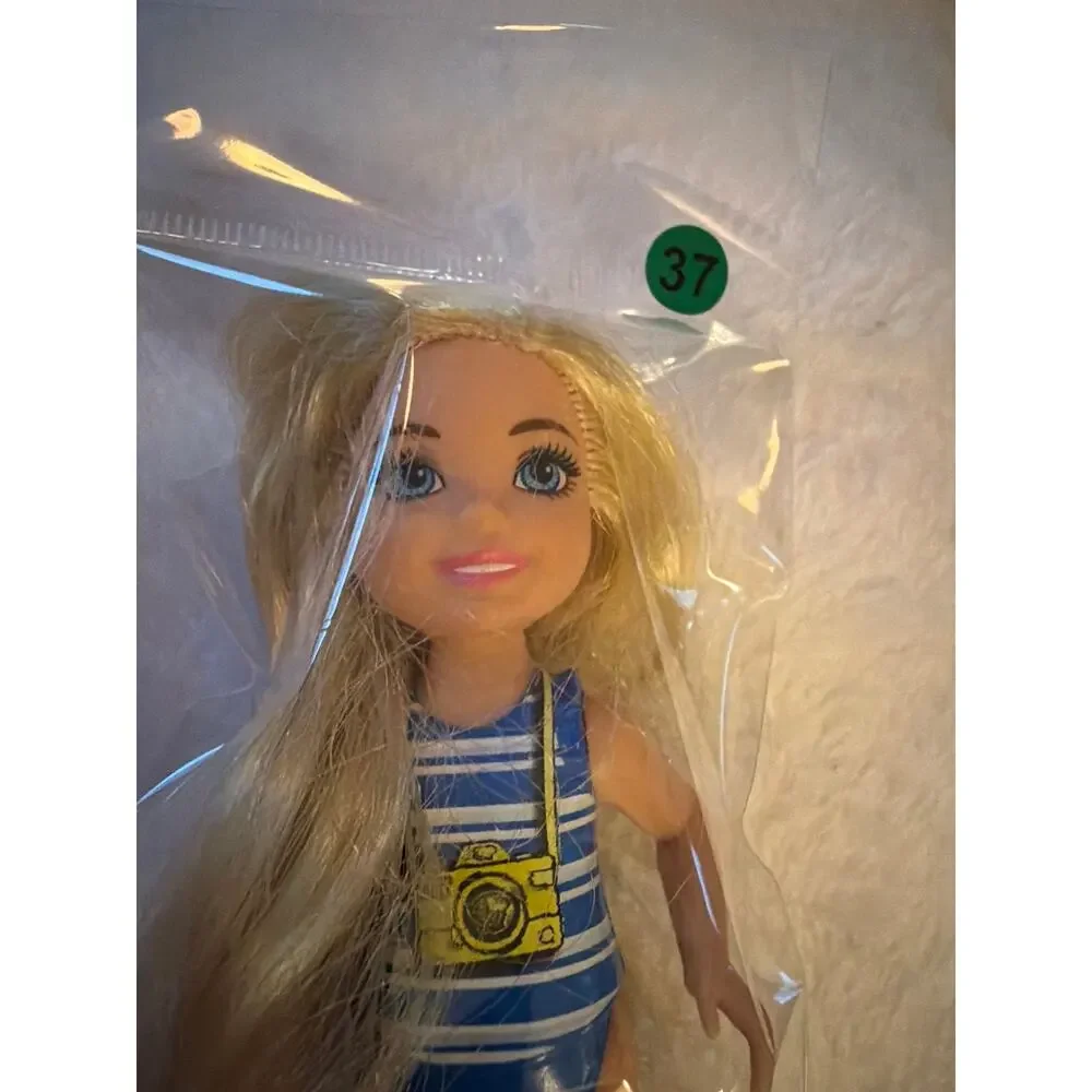 Barbie Club Chelsea Blonde Doll Blue Camera Swimsuit 6